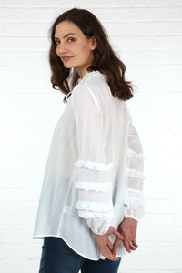 Ava Boho Frill sleeve blouse
