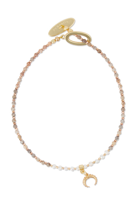 Pranella Bonni Pearl Horn Short Necklace