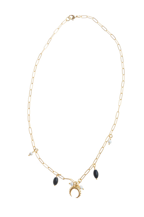 Pranella Zoro Chain Necklace with Horn