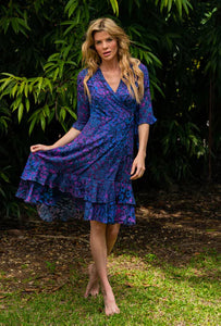Sophia Alexia Midi Wrap Dress - Mie-Style